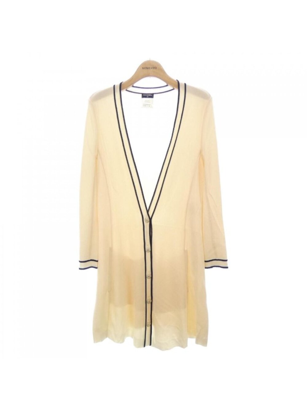 Chanel Long Cardigan Beige
